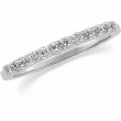14K White Gold Anniversary Band