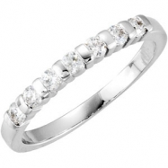 Picture of 14K White Gold 7-stone Anniversary Band