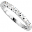 14K White Gold 7-stone Anniversary Band