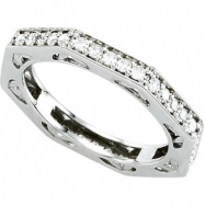 Picture of 14K White Gold Bridal Anniversary Band