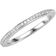 Picture of 14K White Gold Diamond Matching 1 8ctw Band