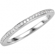 14K White Gold Diamond Matching 1 8ctw Band