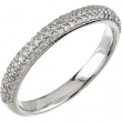 14K White Gold Diamond Matching Band
