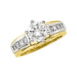 14K Yellow White Gold Two Tone Bridal Enhancer  Diamond quality A4 (SI1 clarity G-I color)