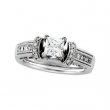 14K White Gold Bridal Enhancer  Diamond quality A4 (SISI2 clarity G-I color)