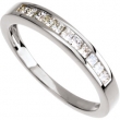 14K White Gold Diamond Anniversary Band