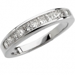 14K White Gold Diamond Anniversary Band