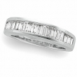 14K White Gold Diamond Anniversary Band