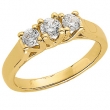 14K Yellow Gold Bridal Anniversary Band