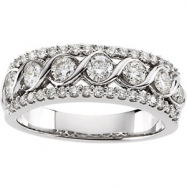 Picture of 14K White Gold Bridal Anniversary Band