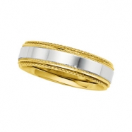 Picture of 14K White Yellow Gold Two Tone Design Band