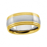 Picture of 14K White Yellow Gold Two Tone Design Band