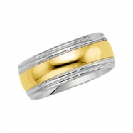 Picture of 14K White Yellow Gold Two Tone Design Band