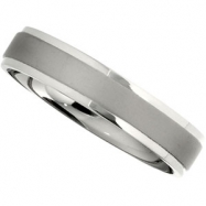 Picture of Raised Flat Band With Grey Carbon Fiber