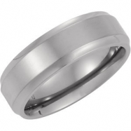 Picture of Titanium 7m Ridged Band