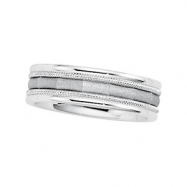 Picture of 14K White Gold Design Duo Band