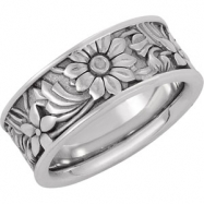 Picture of 14K White Gold Fancy Band