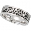 14K White Gold Bridal Duo Comfort Fit Enamel Band