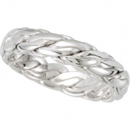 Picture of 14K White Gold Bridal Duo Hand Woven Band