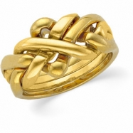 Picture of 14K Yellow Gold Gents Puzzle Ring