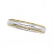 14K White Yellow Gold Two Tone Design Band
