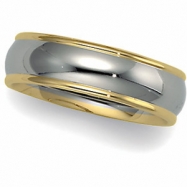 Picture of 14K White Yellow Gold Two Tone Comfort Fit Band