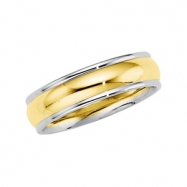 Picture of 14K Yellow White Gold Two Tone Design Band