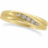 Picture of 14K Yellow Gold Ladies Diamond Wedding Band