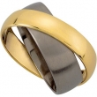 Titanium & 14K Yellow 8MM/6MM  TI_14KY ROTATING BAND Rotating Band