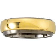 Picture of Titanium & 14K Yellow 6MM/4.25MM TI_14KY ROTATING BAND Rotating Band
