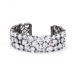Bejeweled CZ Cuff Black Tone