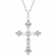 Picture of Brilliant CZ Cross Pendant