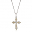 Two Tone Cross Pendant