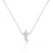 Picture of Micro-Pave Initial T Pendant