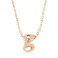 Picture of Rose Gold Initial G Pendant