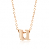 Picture of Rose Gold Initial U Pendant