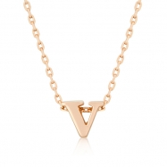 Picture of Rose Gold Initial V Pendant