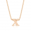 Rose Gold Initial X Pendant