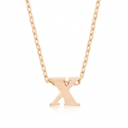 Picture of Rose Gold Initial X Pendant