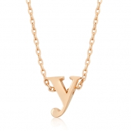 Picture of Rose Gold Initial Y Pendant