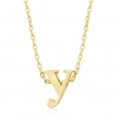 Golden Initial Y Pendant