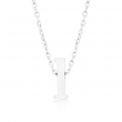 Silvertone Initial L Pendant