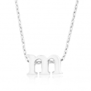 Picture of Silvertone Initial M Pendant