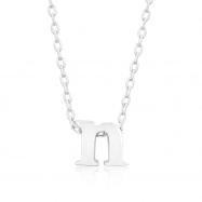 Picture of Silvertone Initial N Pendant