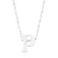 Picture of Silvertone Initial P Pendant