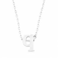 Picture of Silvertone Initial Q Pendant