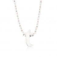 Picture of Silvertone Initial T Pendant
