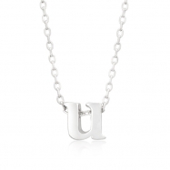 Picture of Silvertone Initial U Pendant