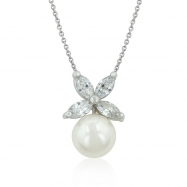 Picture of Butterfly White Pearl Pendant