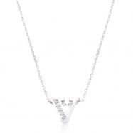 Picture of Pave Initial V Pendant